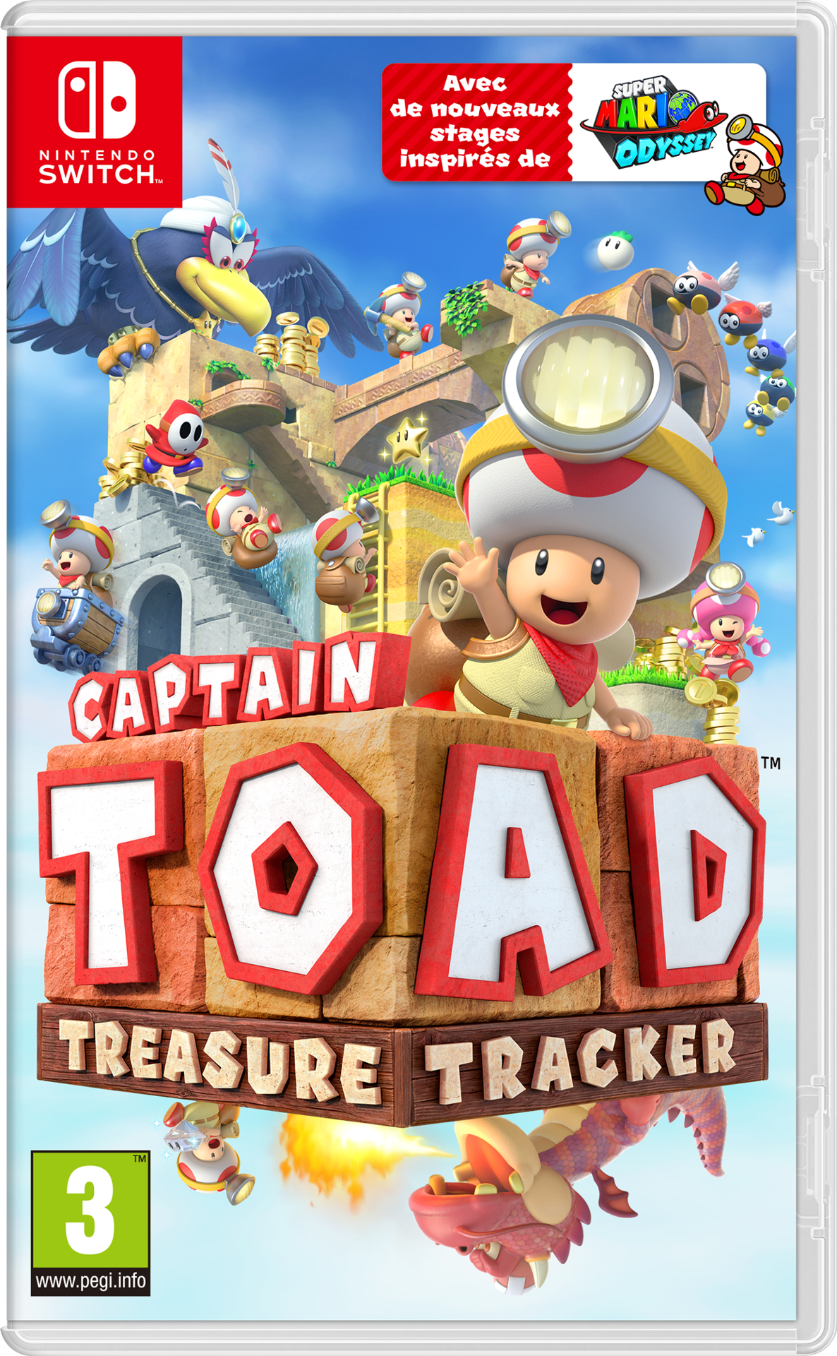Captain Toad i przyjaciele na zamku, inspirowane Super Mario Odyssey.
