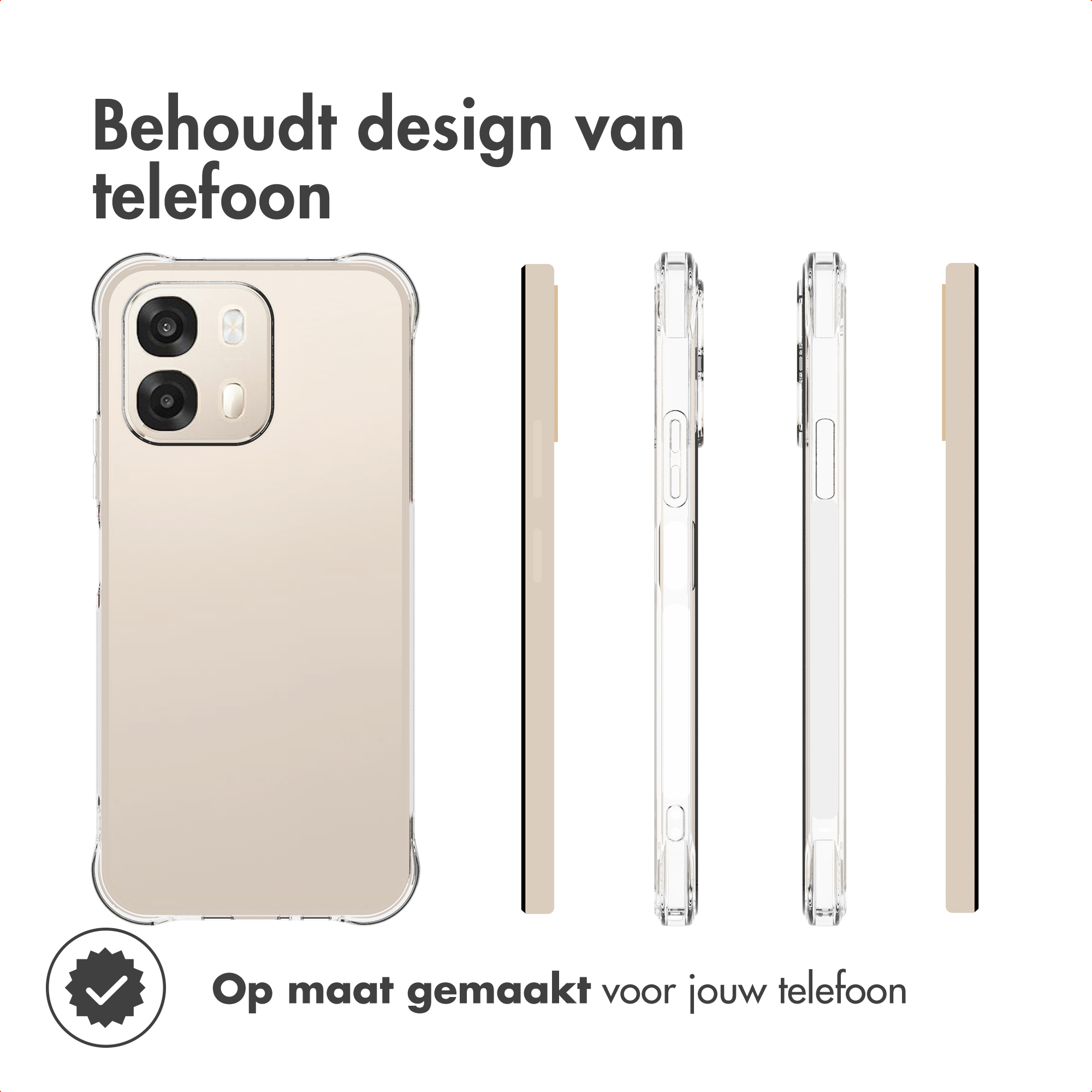SHIEID Cover Trasparente Per Oppo A60 5G - Custodia Sottile Con Bordi Colorati E Paraurti In TPU Morbido - Anti Ingiallimento, Supporta Ricarica Wireless, Precisione Ritagli - 2