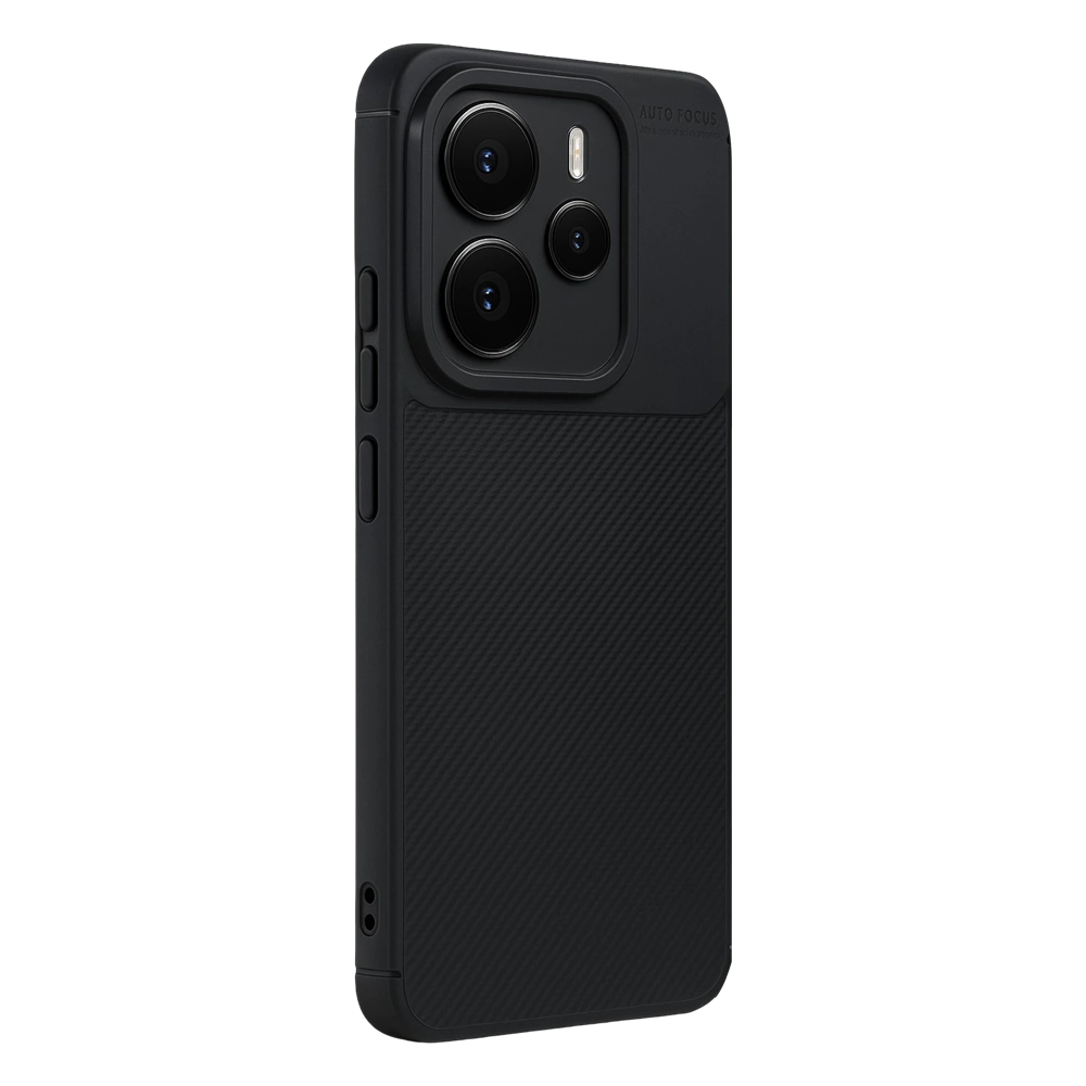 NEWFACE Auto Focus Xiaomi Note 14 5G Uyumlu Karbon Telefon kılıfı Siyah