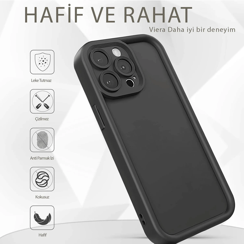 NEWFACE Viera Samsung Galaxy A16 5G Uyumlu Silikon Telefon kılıfı Siyah