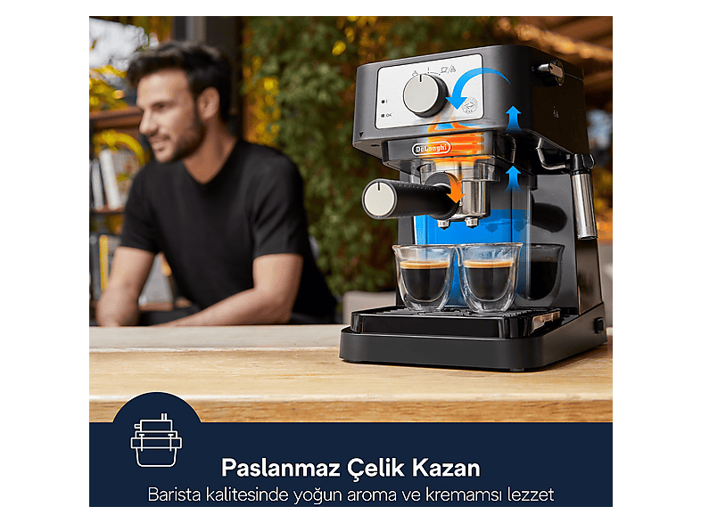 DELONGHI EC230.BK Manuel Espresso Makinesi Siyah Fiyat & Özellik