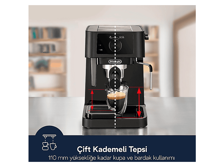 【美品】DeLonghi STILOSA エスプレッソマシン Cafetera express | DELONGHI Stilosa, 15 bar, 1100 W, 2 tazas