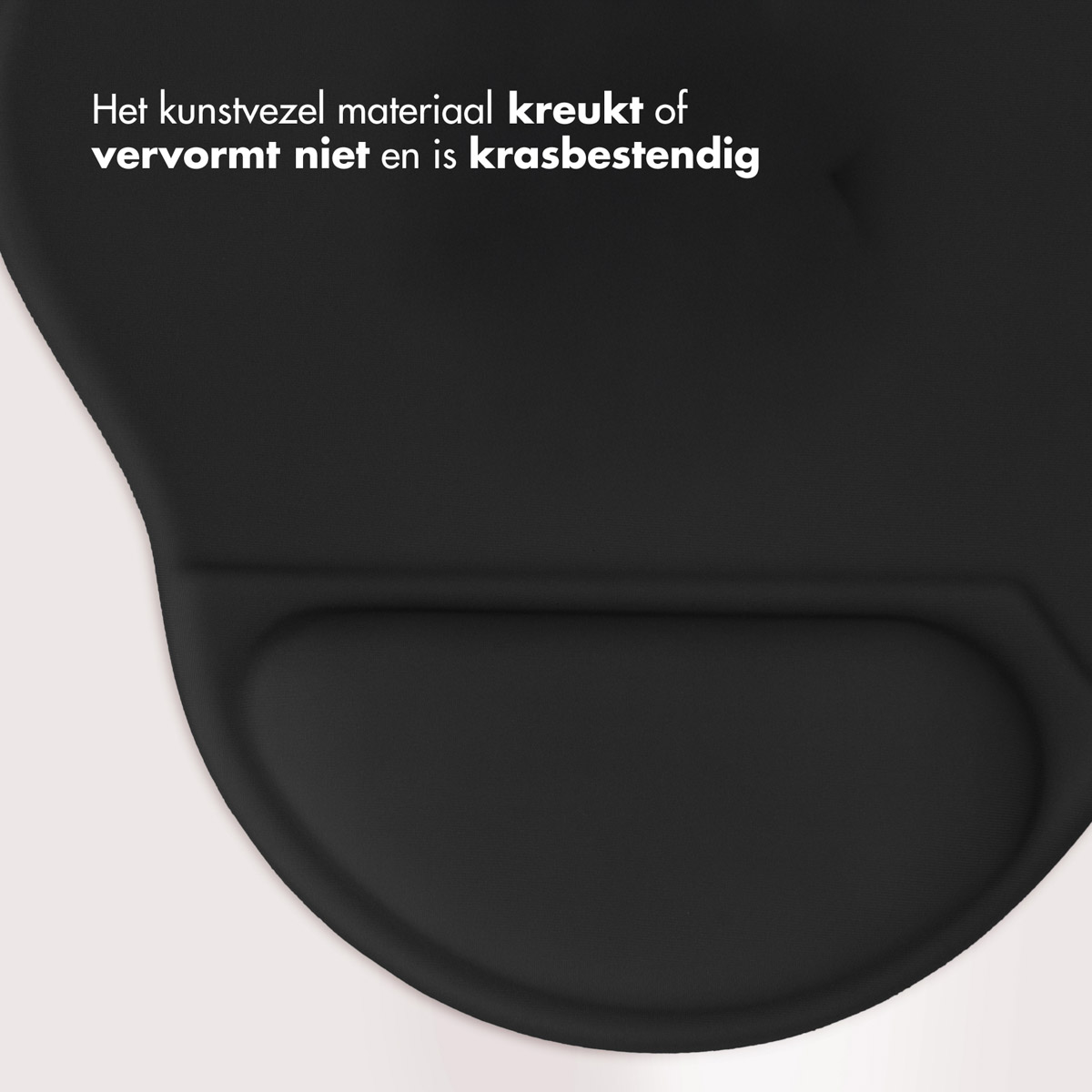 Black material that does not crease or deform and is scratch-resistant.