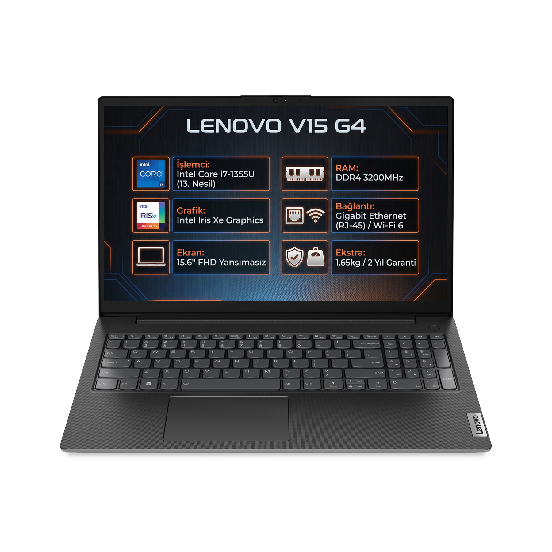 LENOVO V15 G4 FHD83A100KXTR 036 Intel® Core™ i7-1355U 12 GB RAM 1