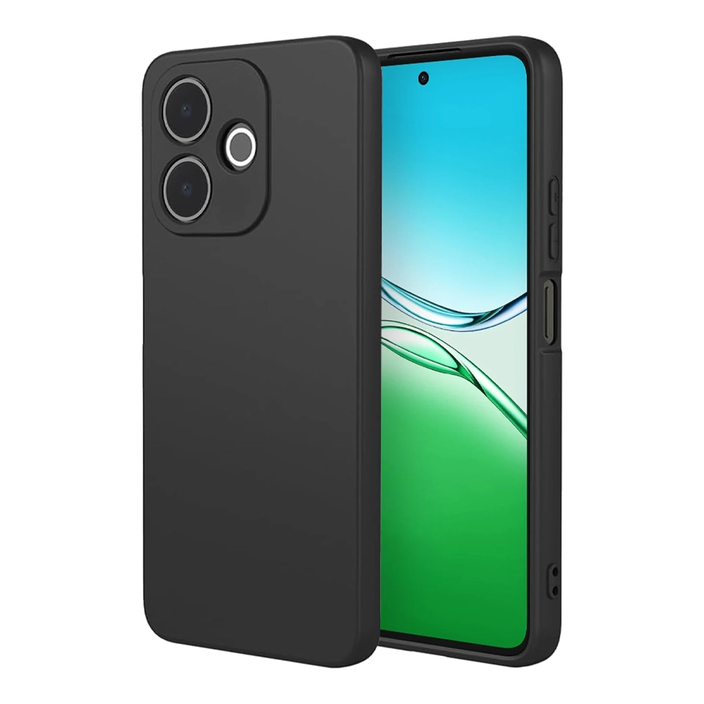 Siyah kılıflı siyah cep telefonu, iki kamera ve ekran.
