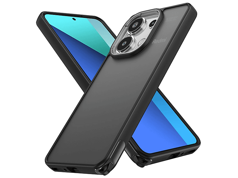 NEWFACE Elegant Xiaomi Poco M6 Pro 4G / Redmi Note 13 Pro 4G Uyumlu Telefon Kılıfı Siyah