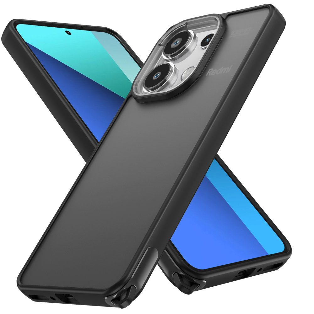 NEWFACE Elegant Xiaomi Poco M6 Pro 4G / Redmi Note 13 Pro 4G Uyumlu Telefon Kılıfı Siyah