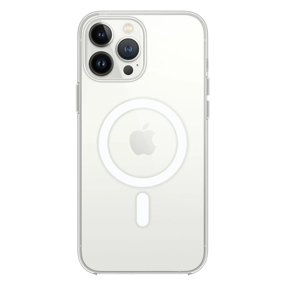 NEWFACE Magneticsafe iPhone 15 Pro Max Uyumlu Silikon Telefon Kılıfı Şeffaf