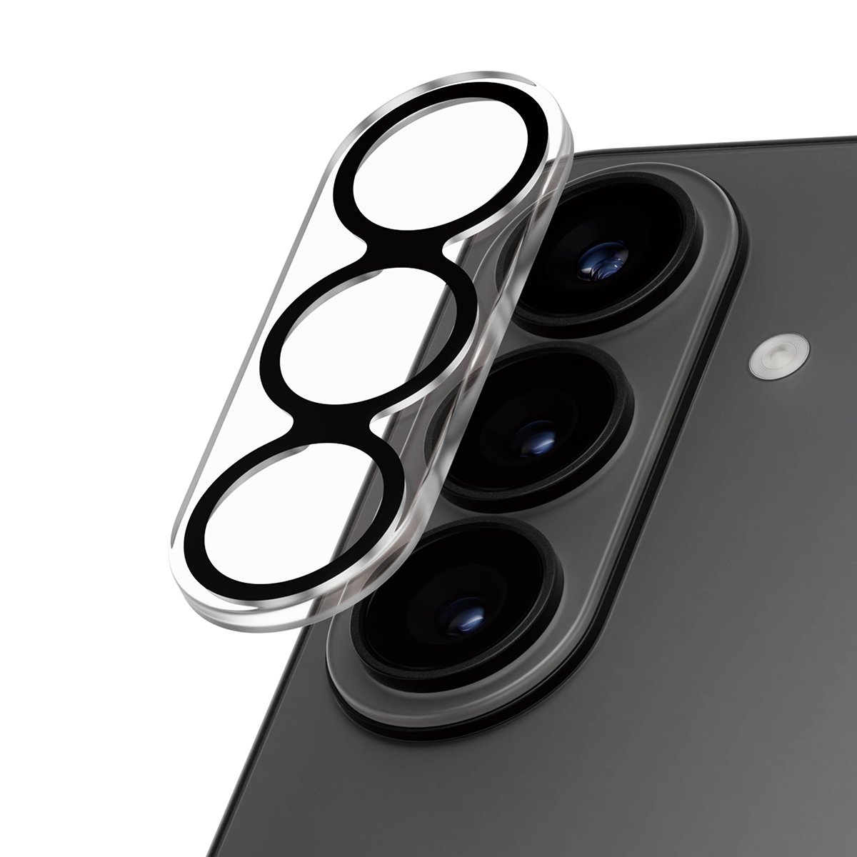Beschermfolie voor telefooncamera-lenzen, met drie cirkels.