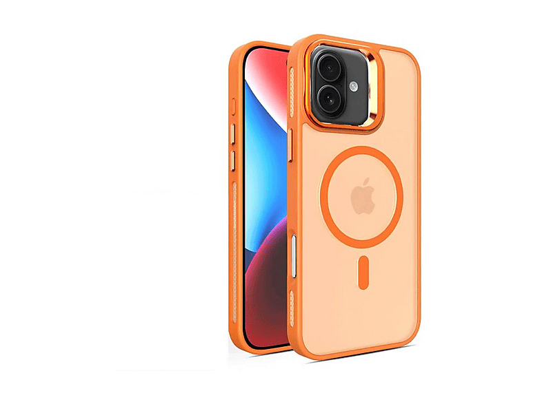 JOKO Flet Lens iPhone 16 Uyumlu MagSafe Telefon Kılıfı Turuncu