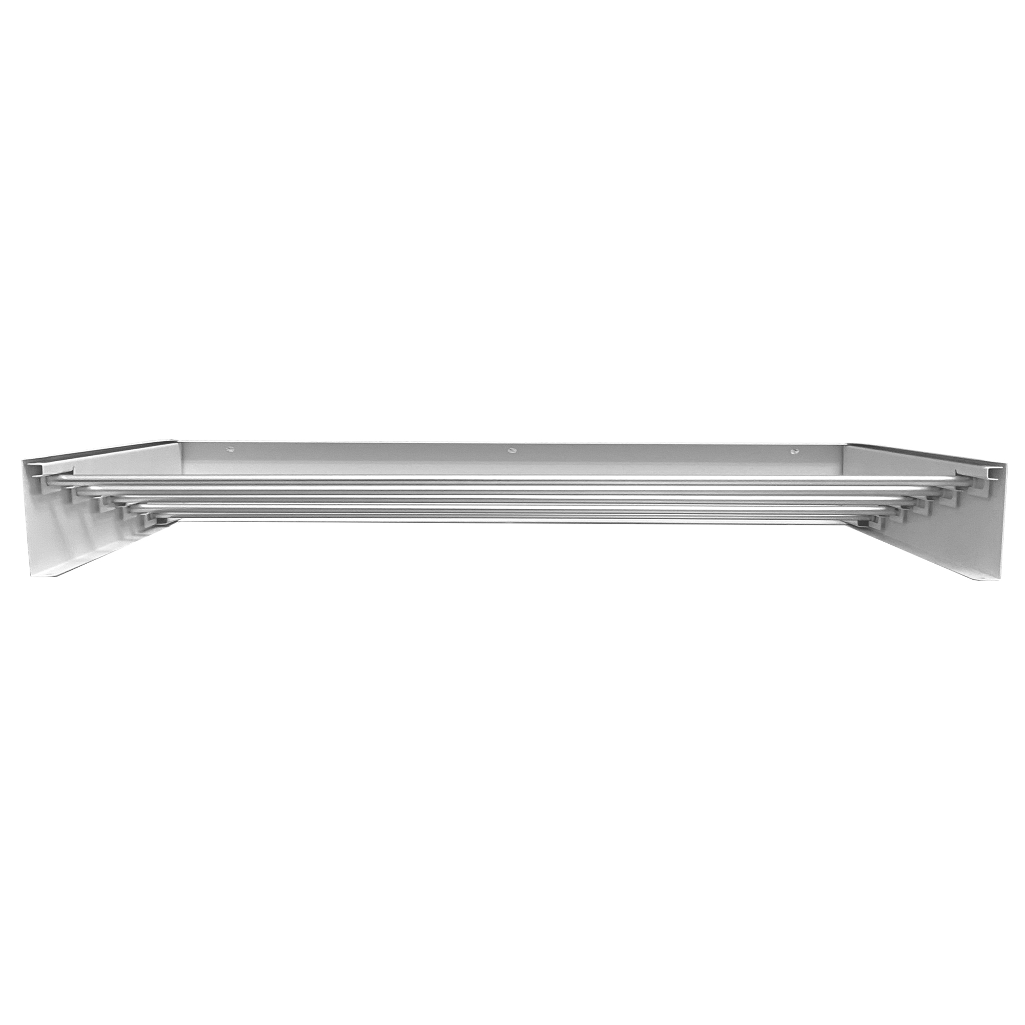 Un tendedero blanco extensible con varias barras.
