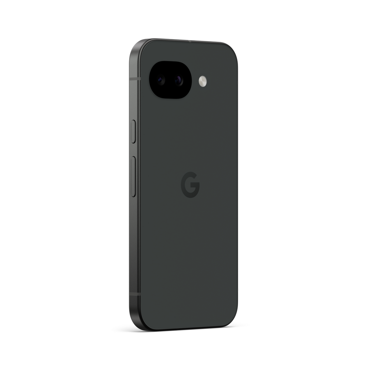 Tył ciemnego smartfona Google Pixel z aparatami i logo.
