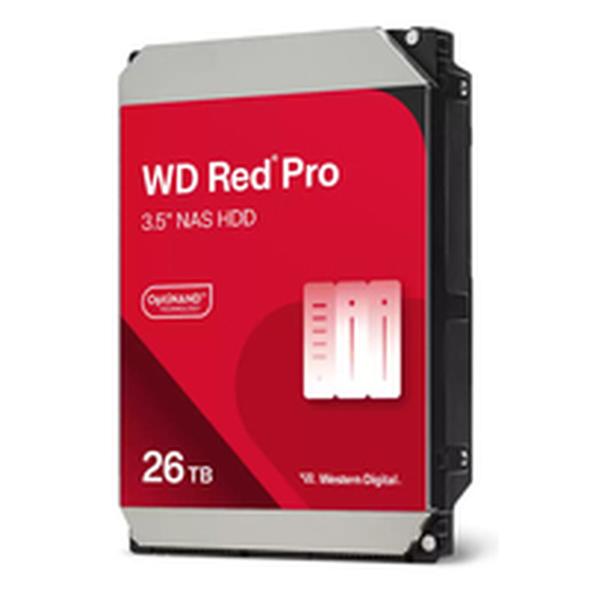 Dysk twardy WD Red Pro 3,5" NAS HDD 26TB z czerwoną etykietą.