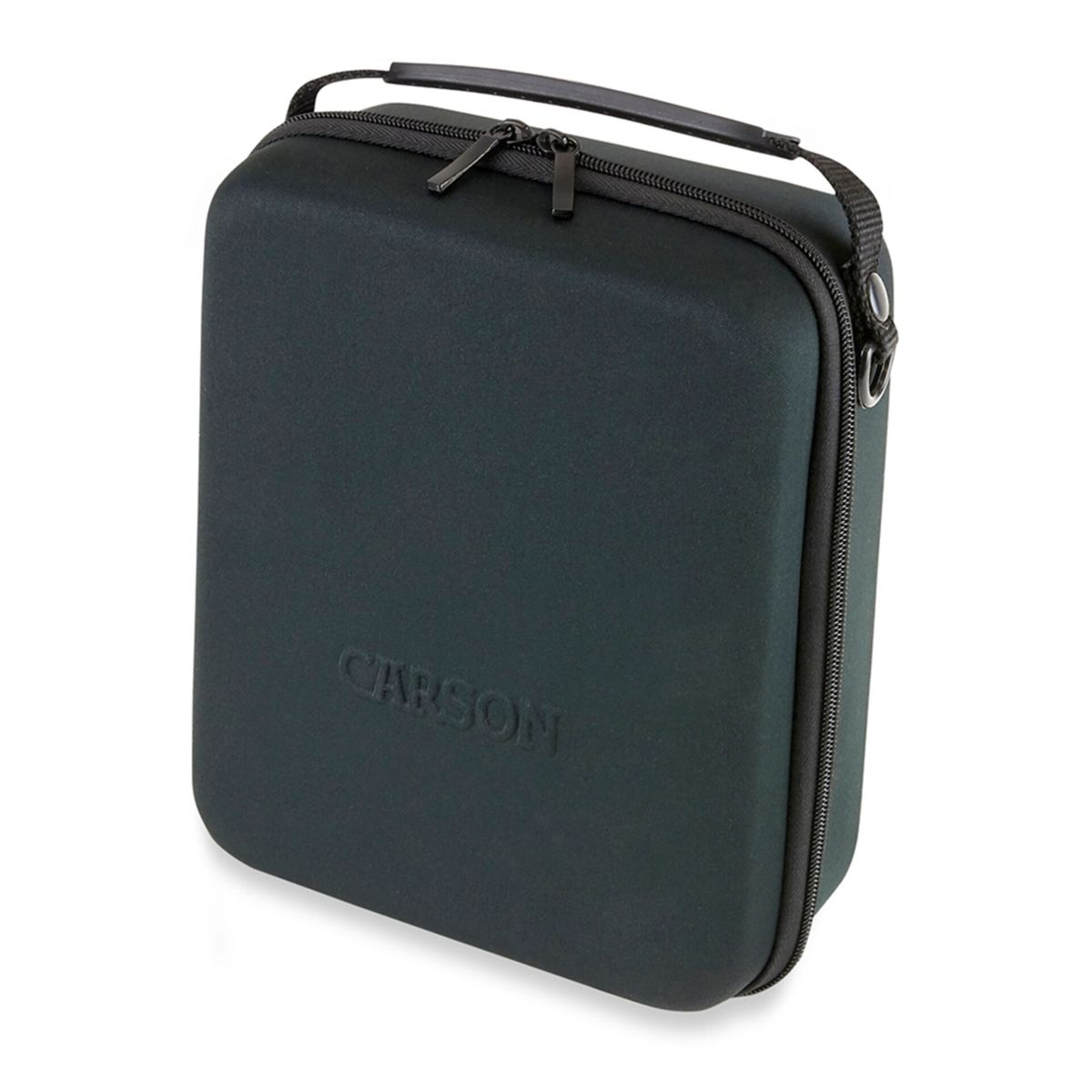 Custodia da trasporto nera Carson con cerniera e manico.