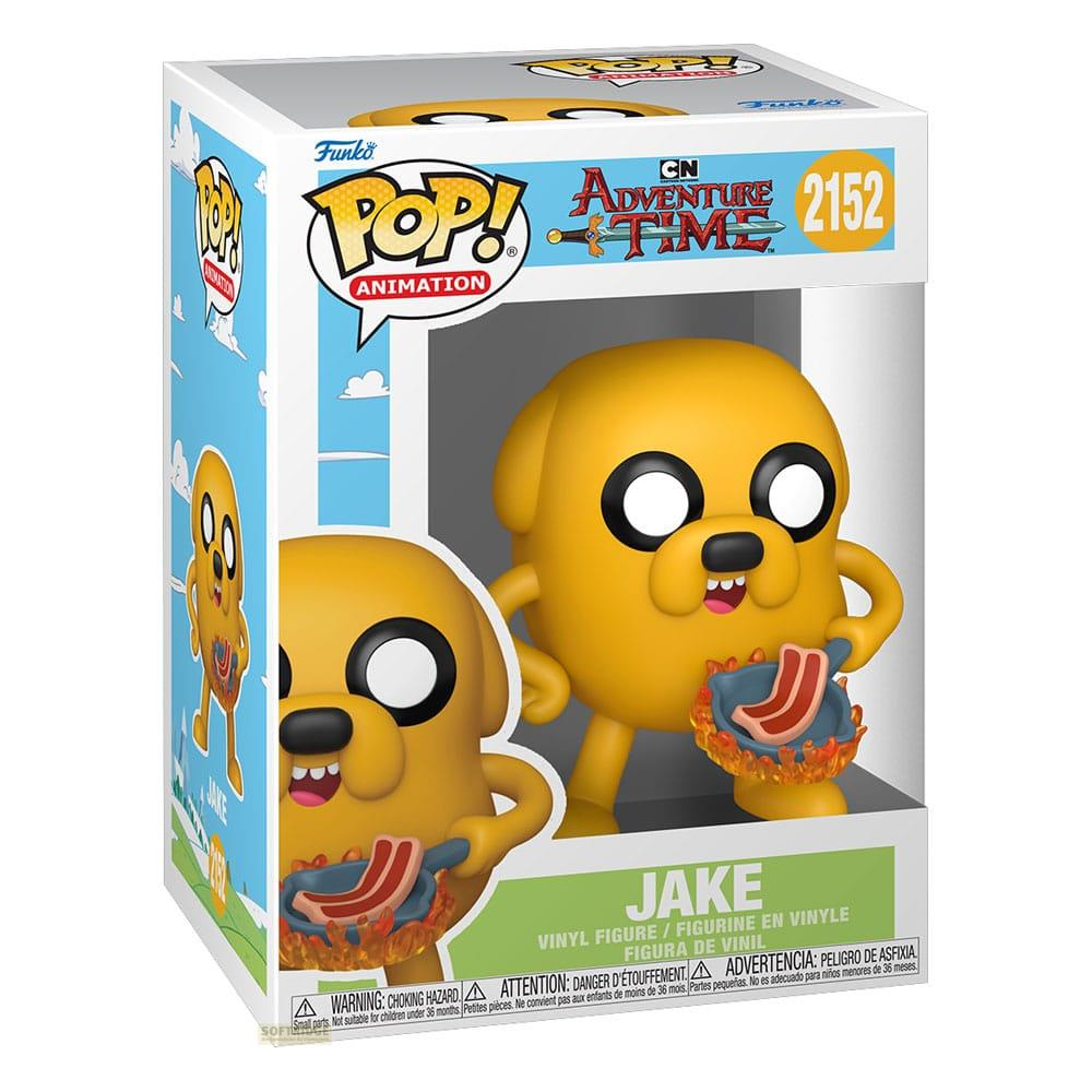 Figura de vinilo Funko Pop! de Jake de Hora de Aventura, sosteniendo una sartén con tocino.