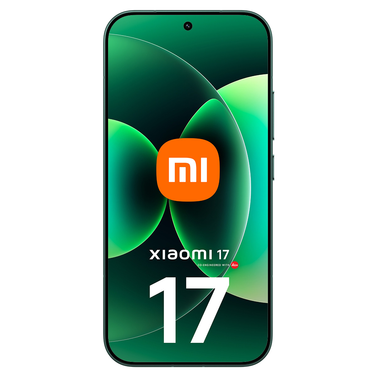 Smartfon z logo Xiaomi i cyfrą 17.