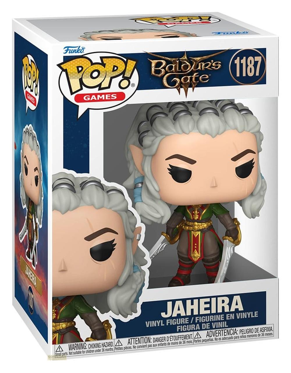 Funko Pop! Vinyl Figur von Jaheira aus Baldur's Gate im Karton.