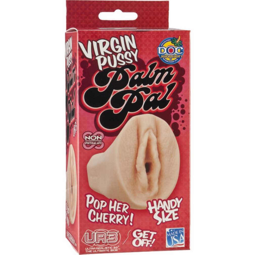 Verpackung für ein sexuelles Hilfsmittel mit realistischer Darstellung.