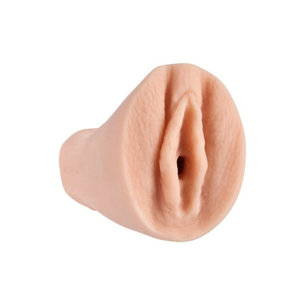 Eine realistische, fleischfarbene Vaginal-Sextoy-Hülle mit detaillierter Textur.