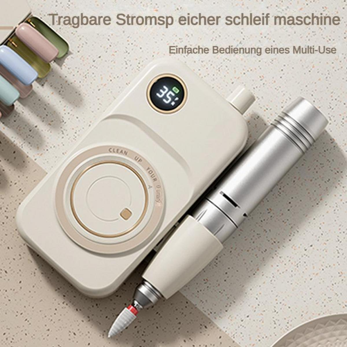 Tragbares Maniküre-Set mit Schleifmaschine und Display.