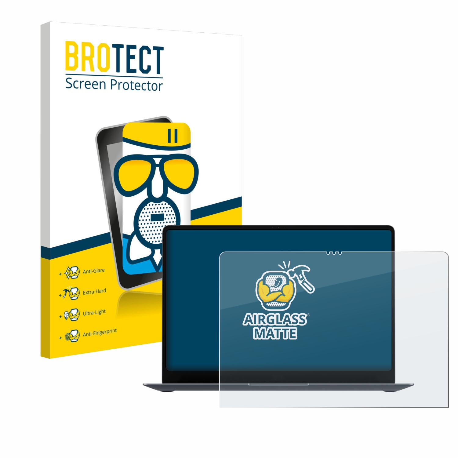 BROTECT Displayschutzfolie für Laptops mit Anti-Glare, Extra-Hart, Ultra-Leicht, Anti-Fingerabdruck.