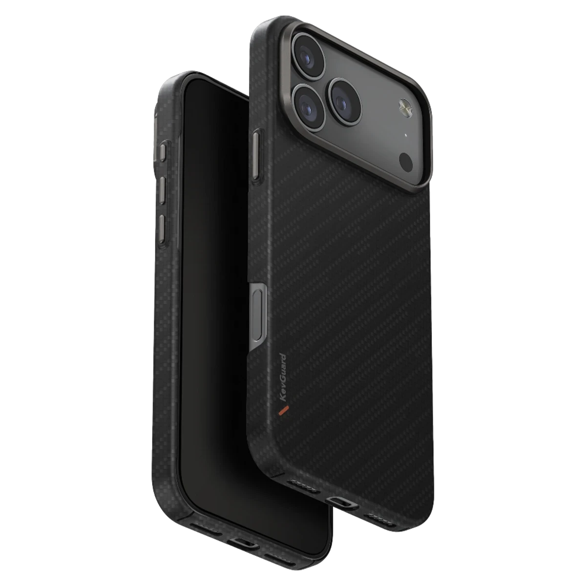 UNIQ Keva Edge Slim iPhone 17 Pro Max Aramid Uyumlu MagSafe Telefon Kılıfı Siyah