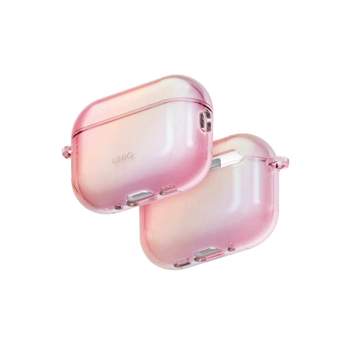UNIQ Iridescia AirPods Pro 3 (3.Nesil) Uyumlu Holographic Kulaklık Kılıfı Pembe