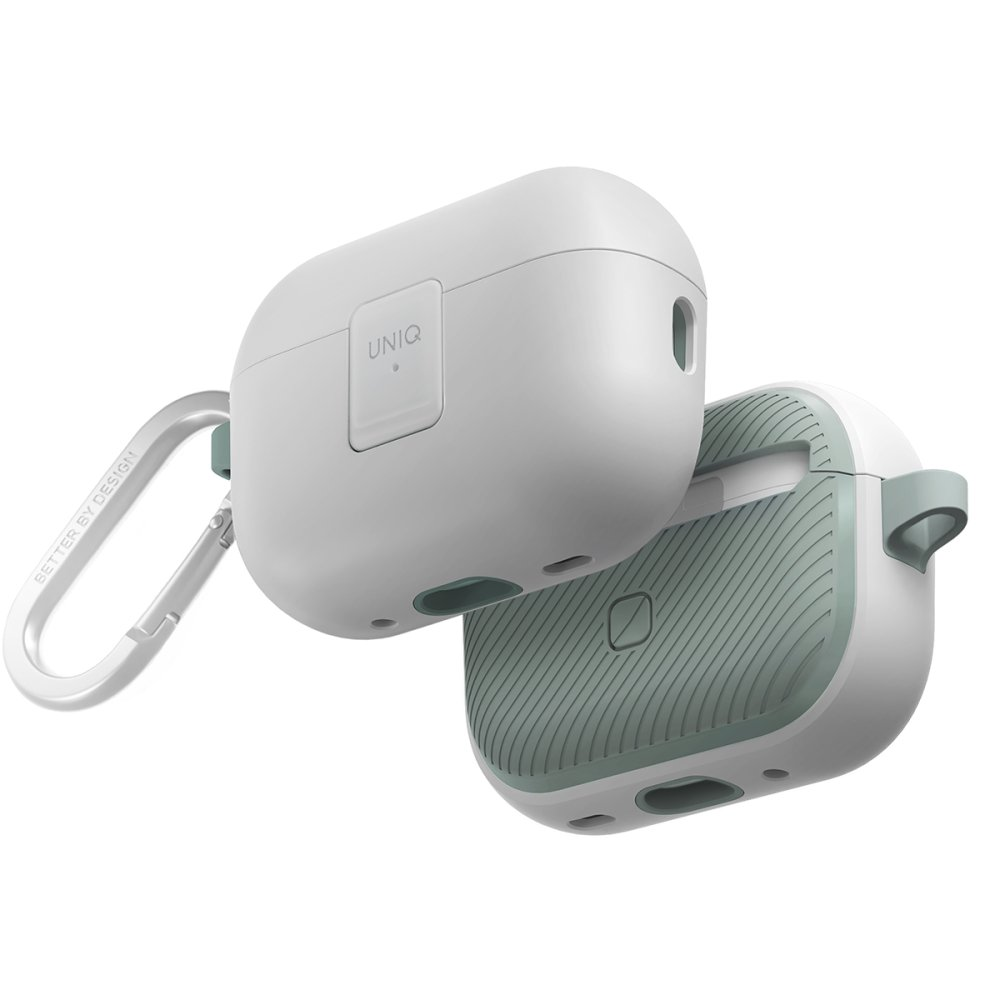 UNIQ Clyde Kilitli Airpods Pro 2 (2.Nesil) Uyumlu Kulaklık Kılıfı Beyaz