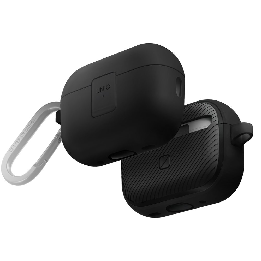 UNIQ Clyde Kilitli Airpods Pro 2 (2.Nesil) Uyumlu Kulaklık Kılıfı Siyah