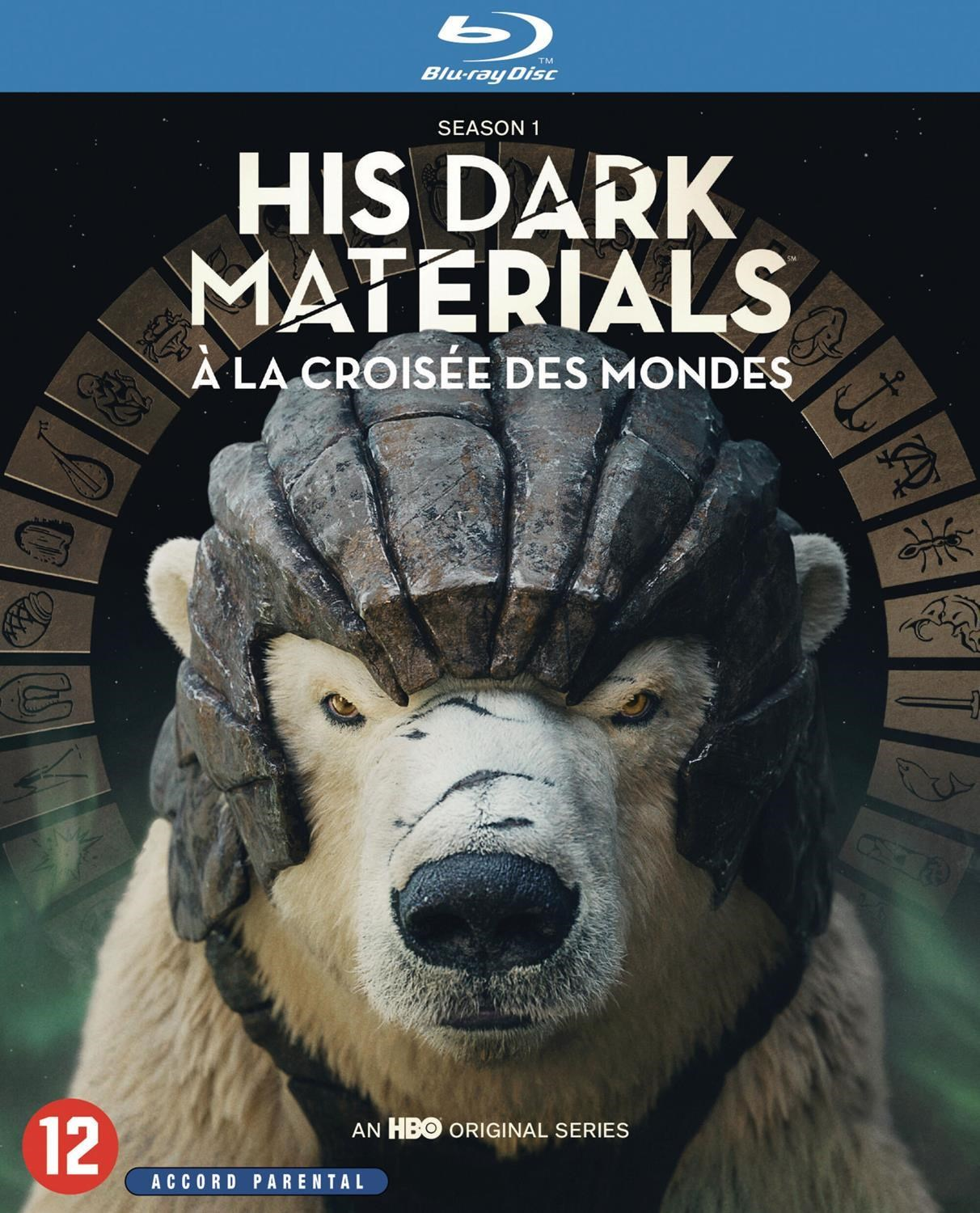 Un ours polaire en armure porte le titre "His Dark Materials". 12 ans.