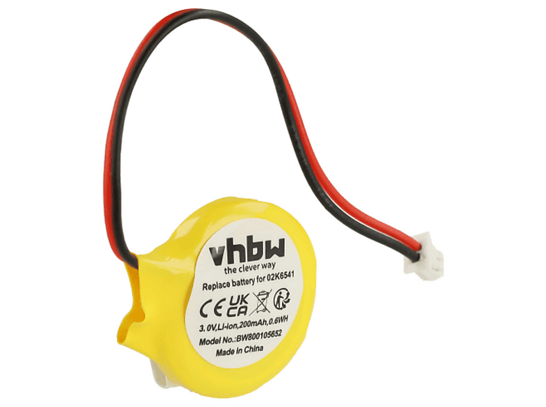 VHBW 83636 Li-Ion Batterie, Li-Ion, 3 Volt, 200 mAh | MediaMarkt