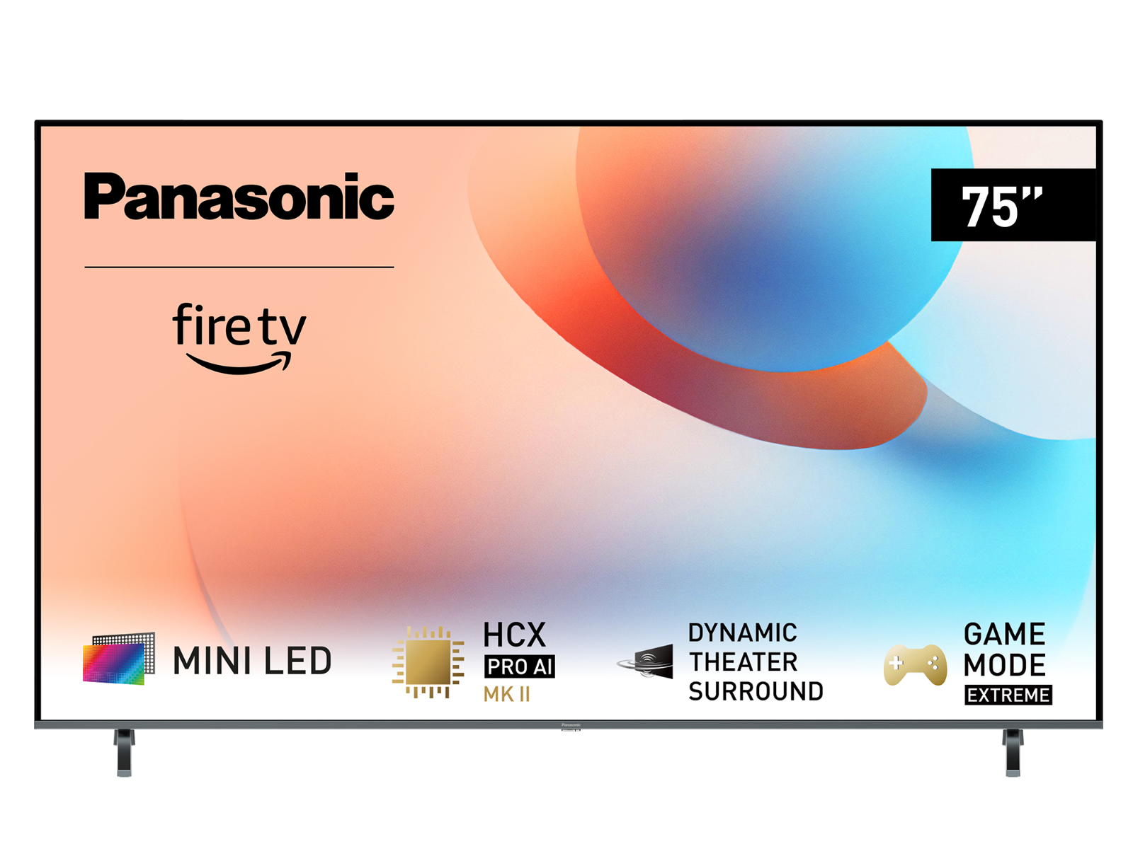 TV Panasonic Fire da 75" con Mini-LED, HCX Pro AI, Dynamic Theater Surround.