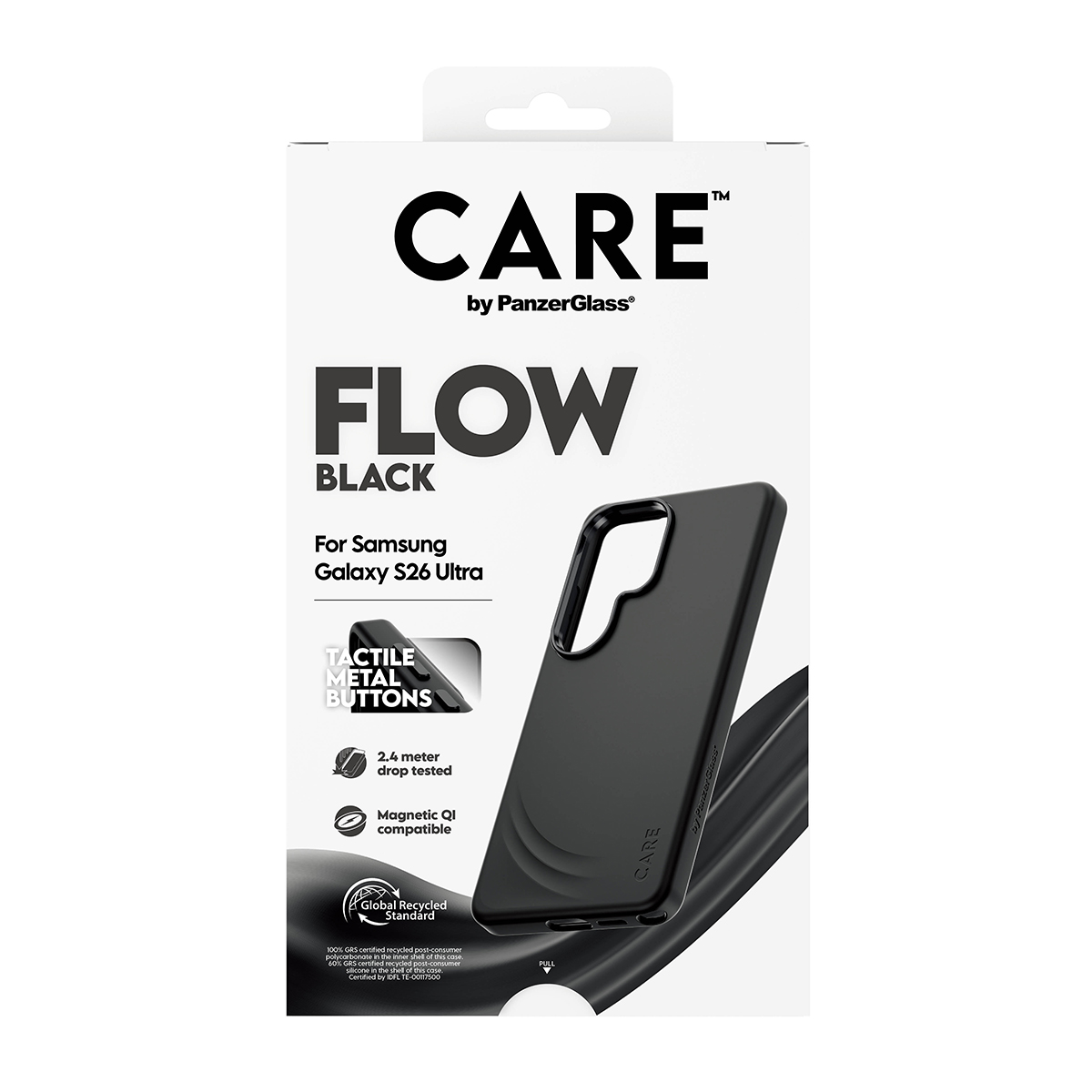 PANZERGLASS Qi FLOW Samsung Galaxy S26 Ultra Uyumlu Telefon Kılıfı Siyah