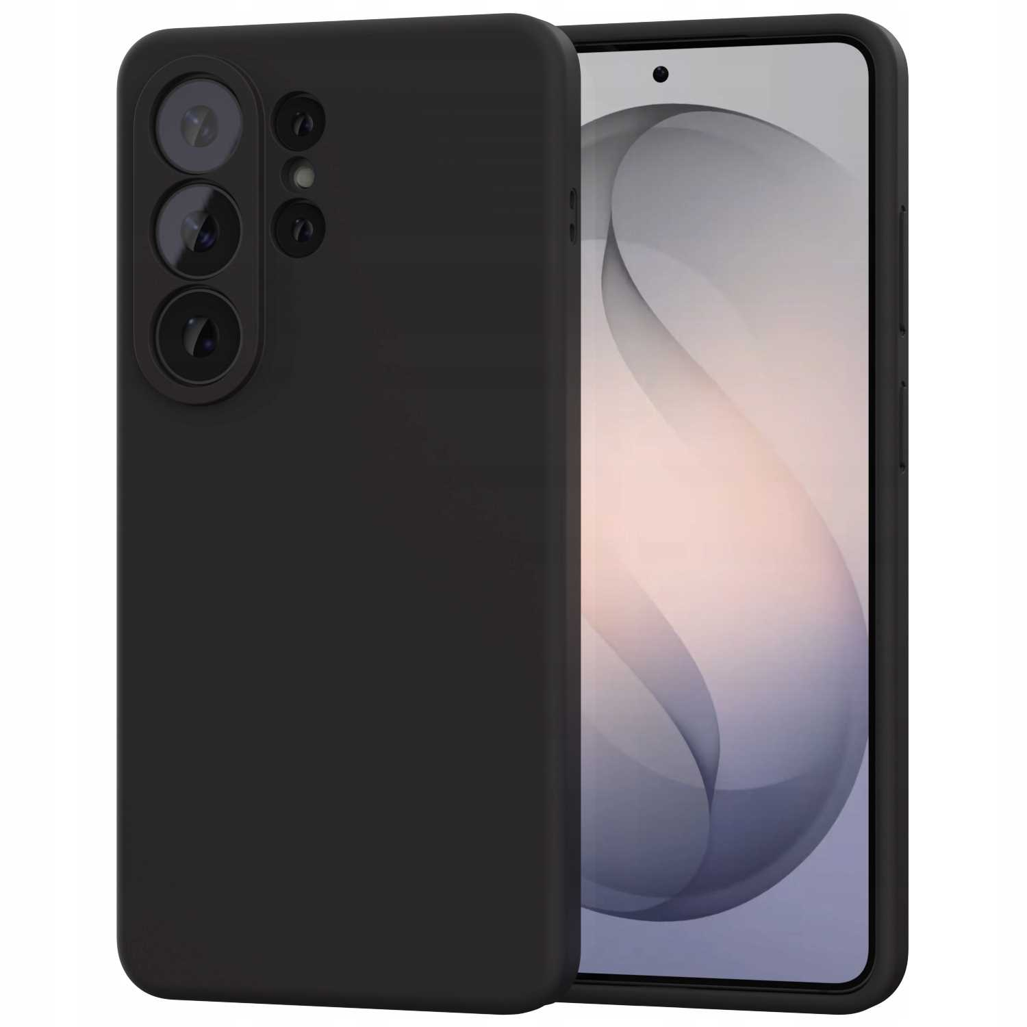 Czarny telefon z układem modułu kamery z tyłu.