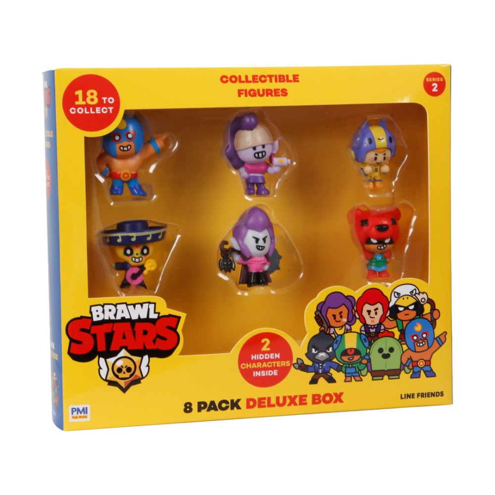 Brawl Stars 8-pakowe pudełko deluxe z figurkami kolekcjonerskimi, seria 2.