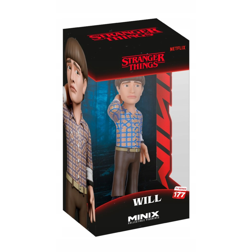 Figurka Minix Will ze Stranger Things w pudełku z logo Netflix.