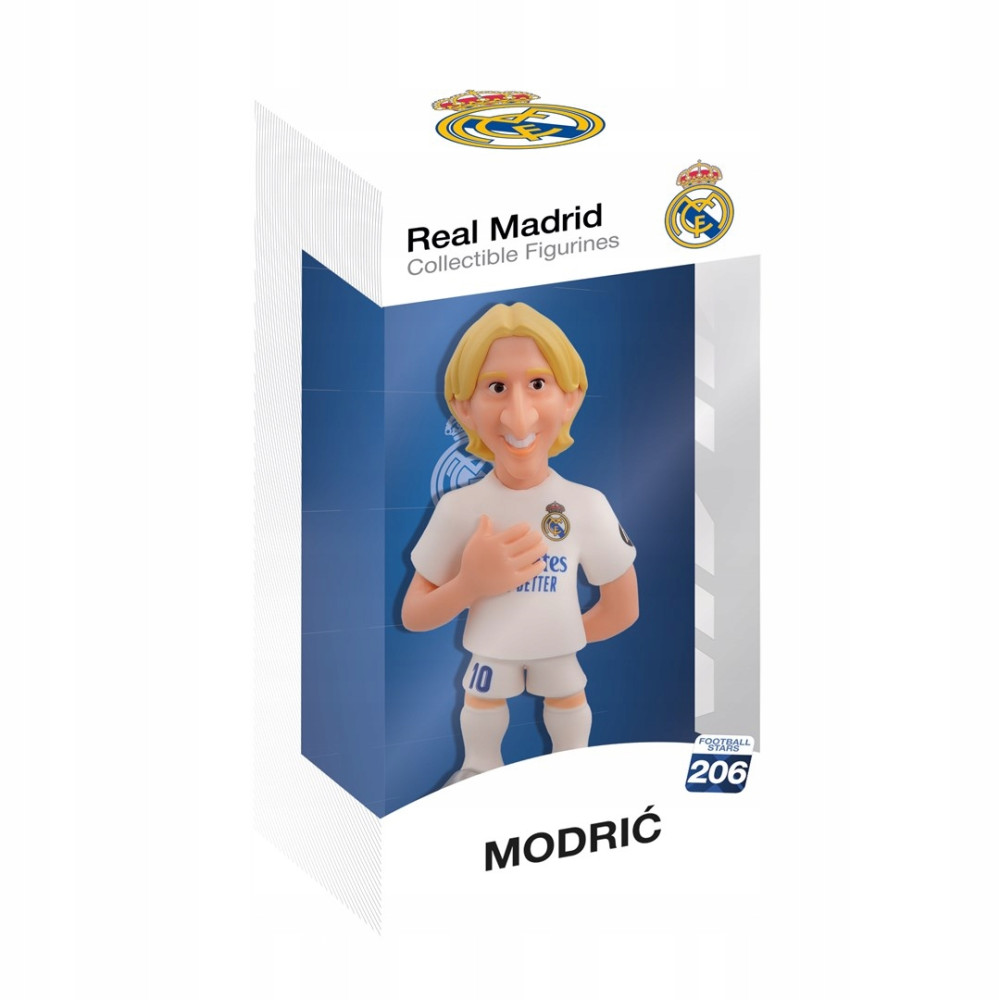 Figurka Real Madryt Modrić w białej koszulce z numerem 10.