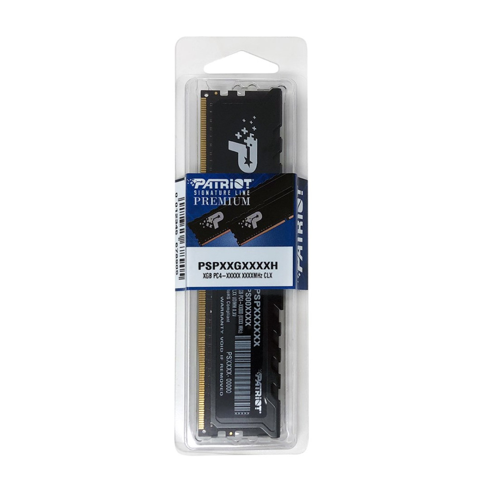 Moduł RAM Patriot w opakowaniu premium z widocznymi specyfikacjami.