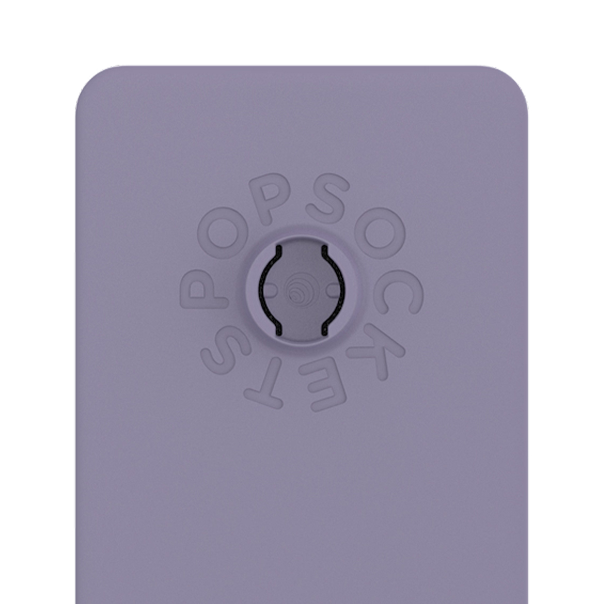 Un PopSocket viola con il logo "POPSOCKETS" in rilievo.