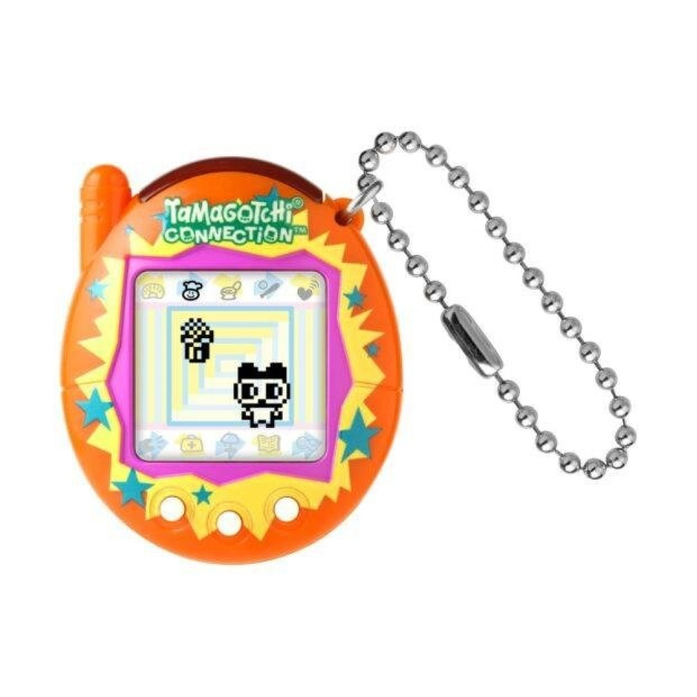 Zabawka Tamagotchi Connection z postacią pandy na ekranie.