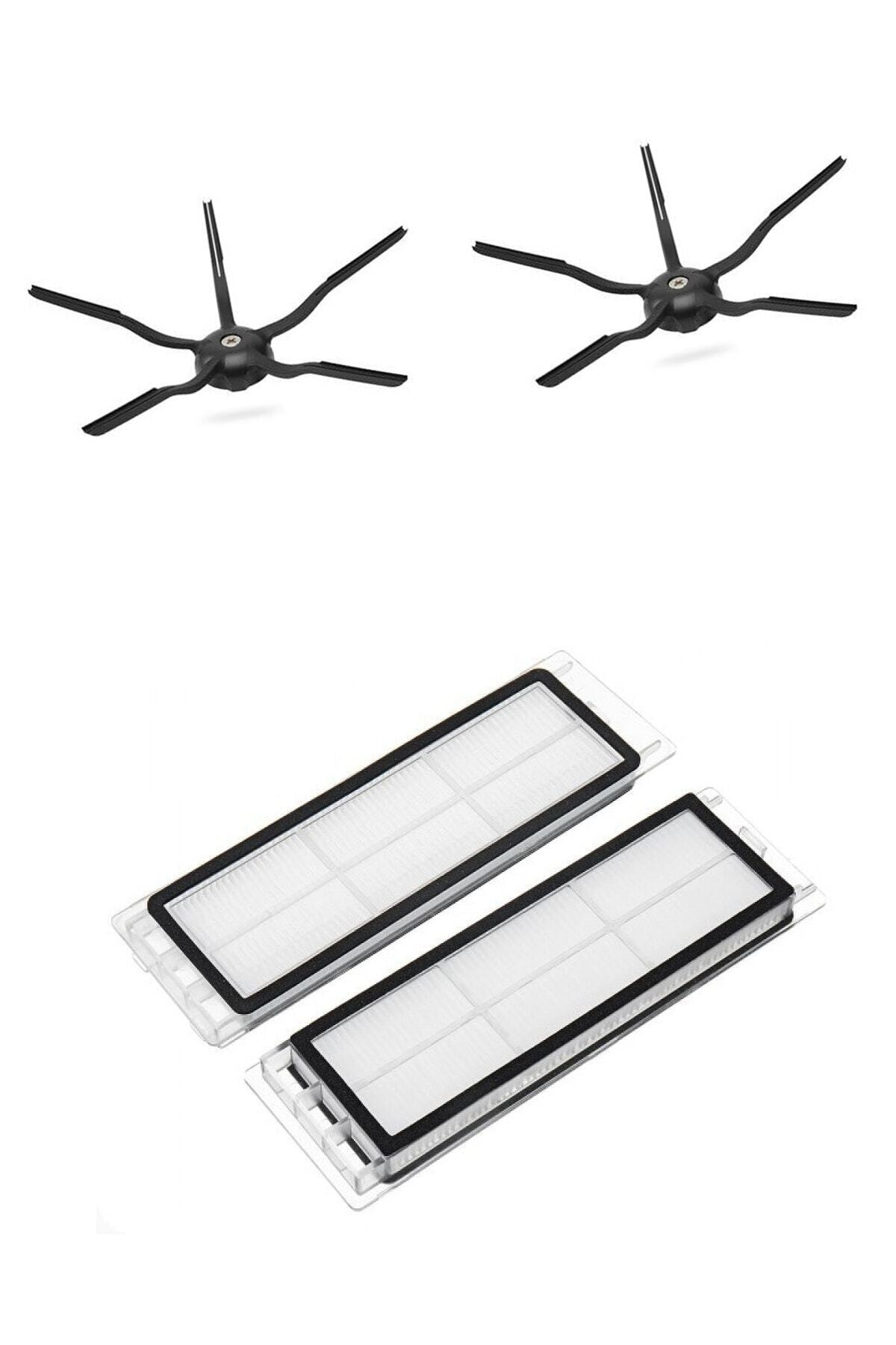 POPULER S5 S5 Max S6 S6 Pure Uyumlu  Yeni Nesil Hepa Filtre 5 Kollu Yan Fırça Set