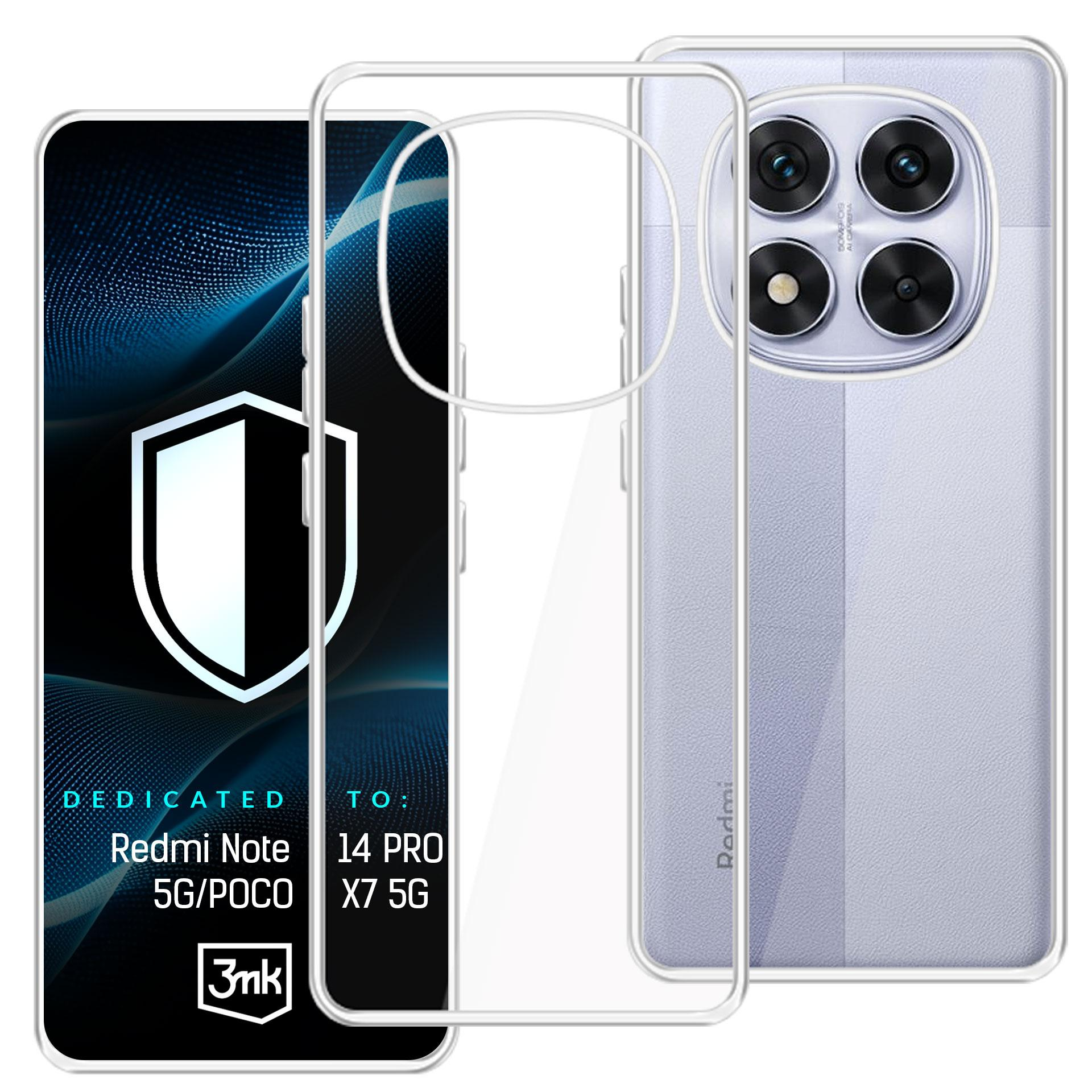 Przezroczyste etui na telefon znajduje się przed telefonem z czterema aparatami.