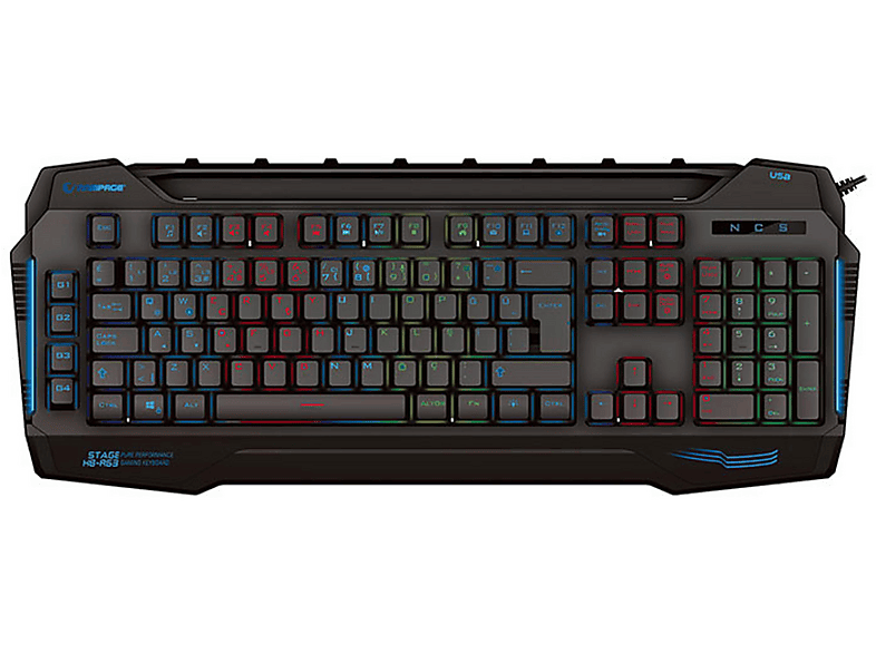 RAMPAGE KB-R63 Stage USB Q 4 Macro Fonksiyon Kablolu Oyuncu Klavyesi Siyah