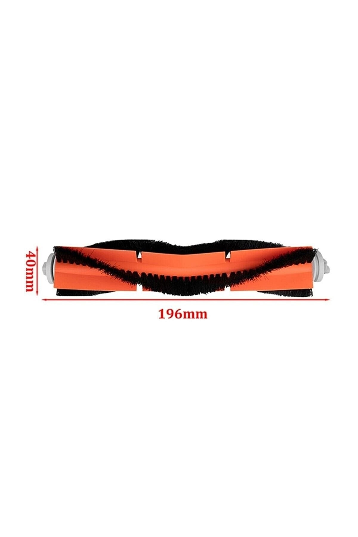 Siyah kıllı turuncu fırça, 196mm uzunluk, 40mm yükseklik.