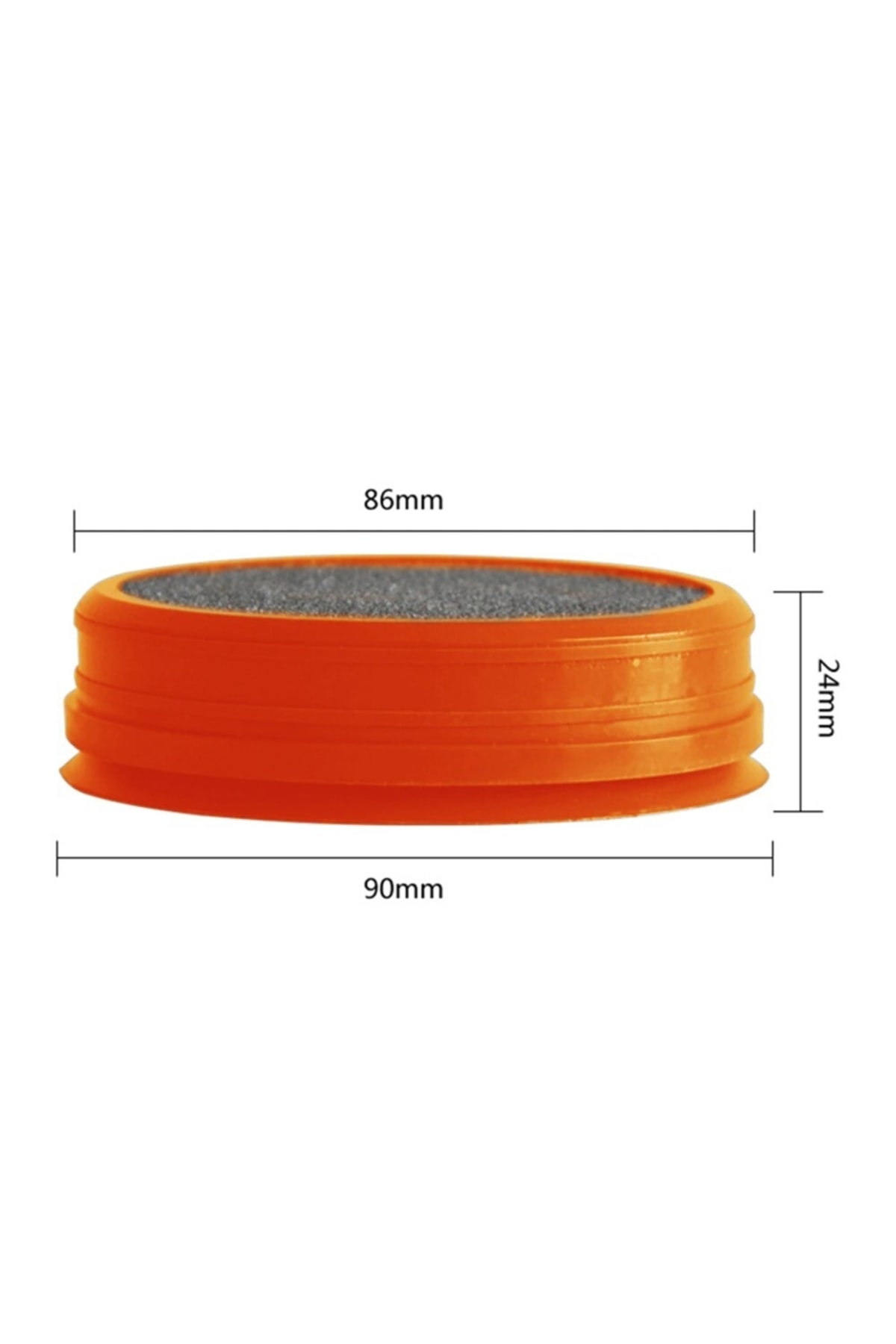 Turuncu ayak tördeliyici, 86mm genişlik, 24mm yükseklik, 90mm uzunluk.