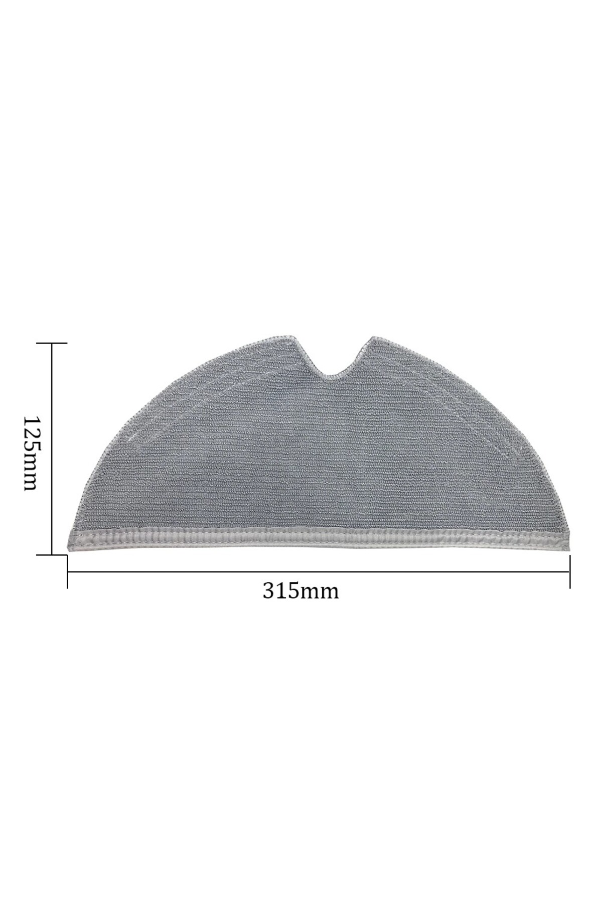 Gri paspas pedi, 315mm x 125mm, girintili. Dokulu yüzey.