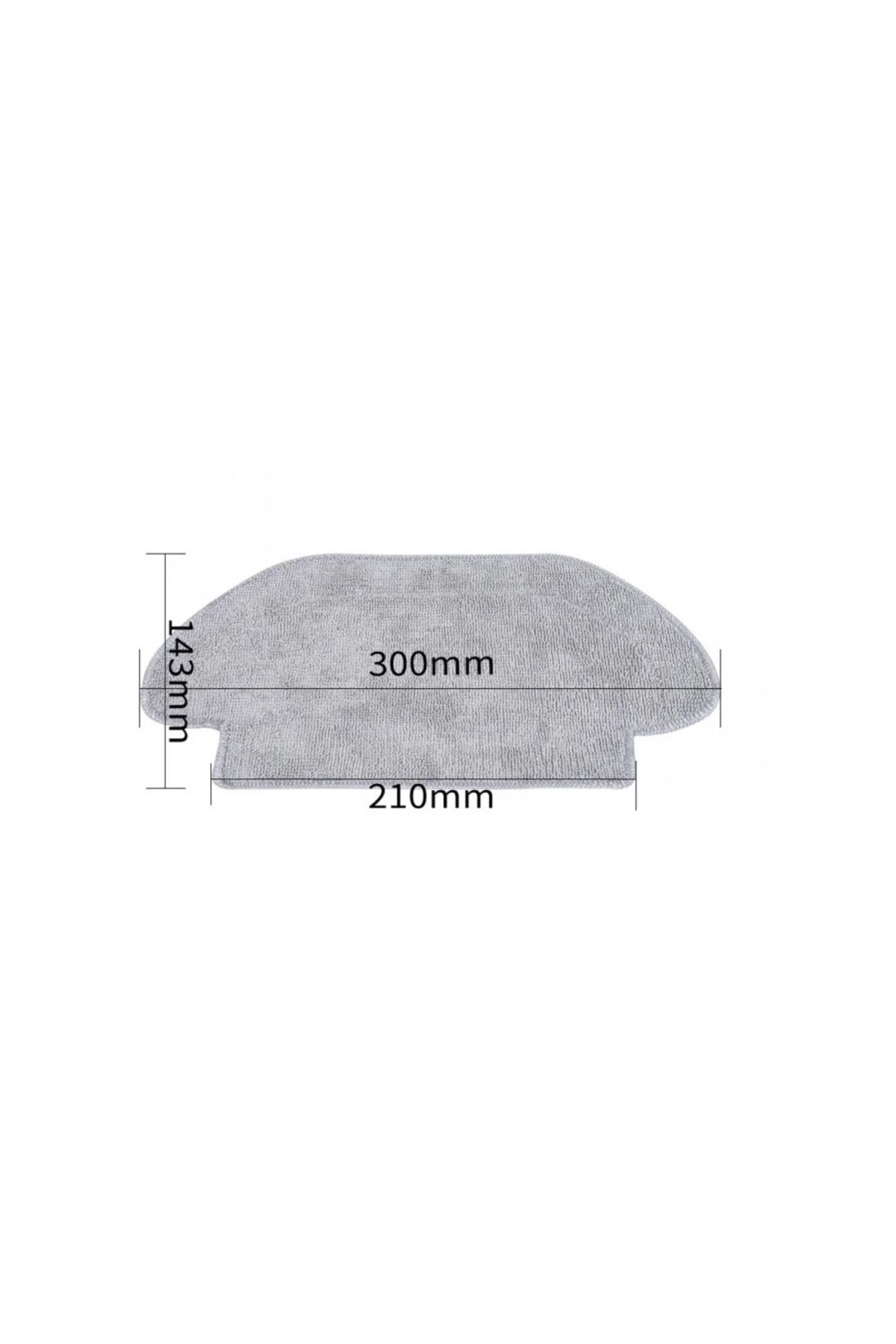 300mm x 210mm boyutlarında gri paspas.