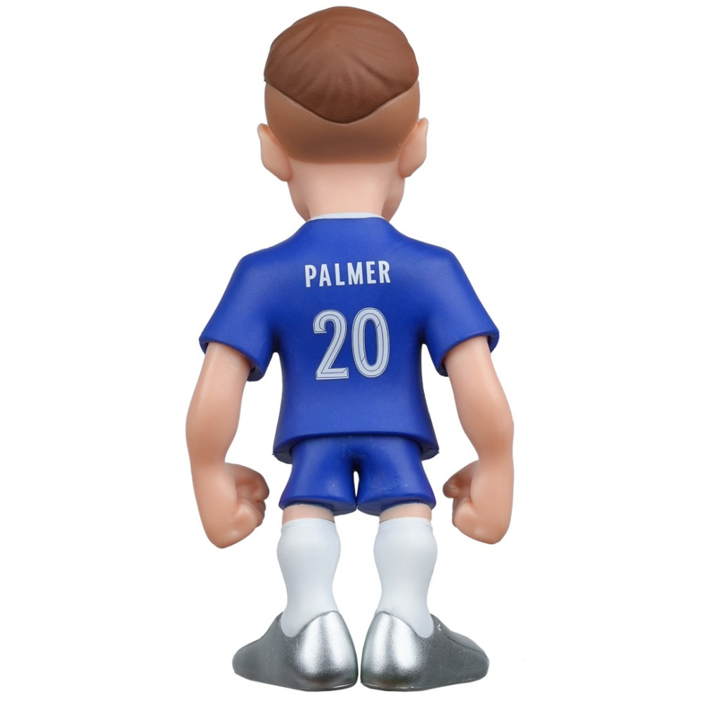 Widok z tyłu figurki piłkarza w niebieskiej koszulce nr 20, Palmer.