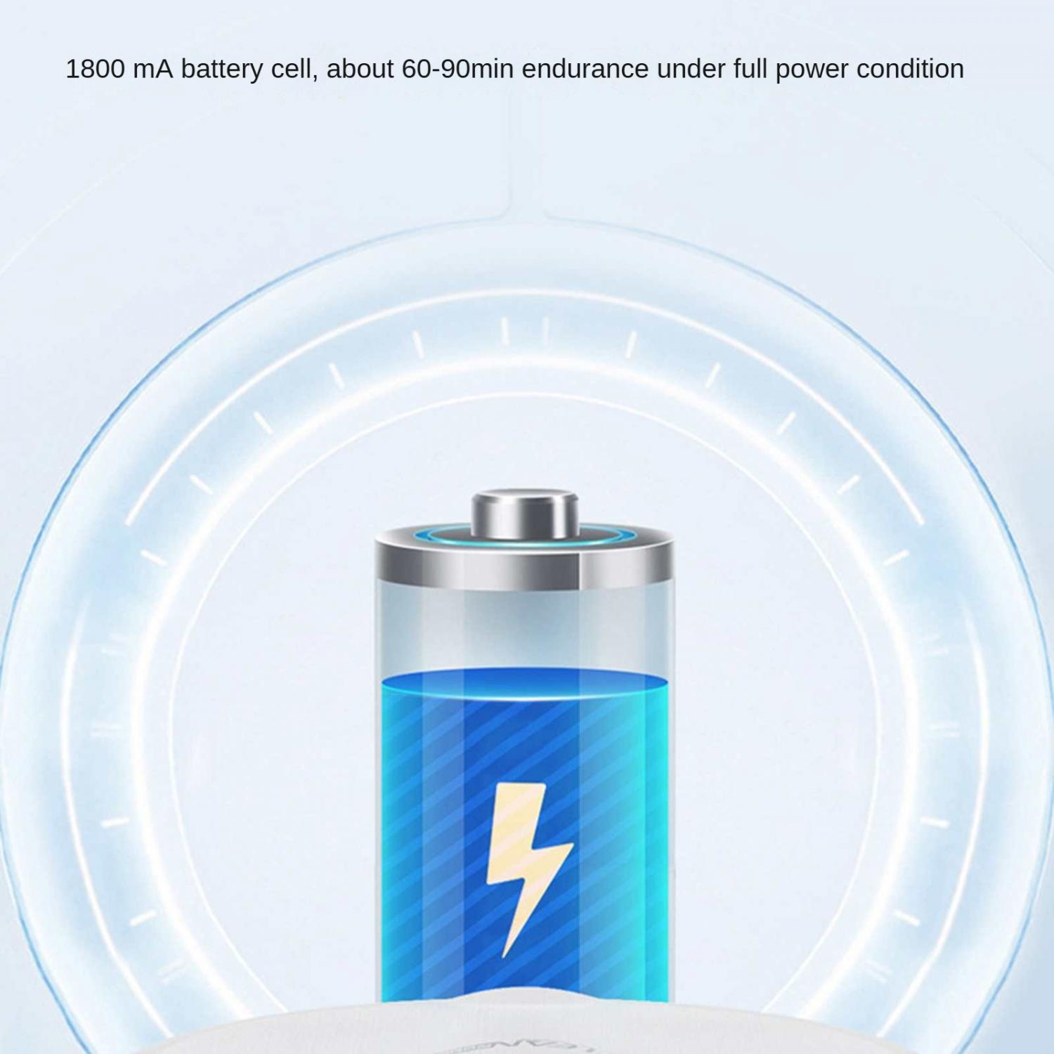 Eine Batterie mit einem Blitzsymbol und einem blauen Flüssigkeitspegel.