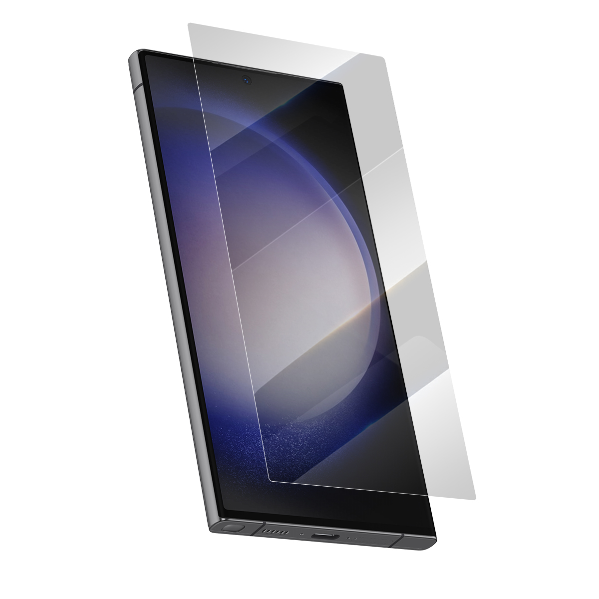 Ein Smartphone mit Displayschutzfolie